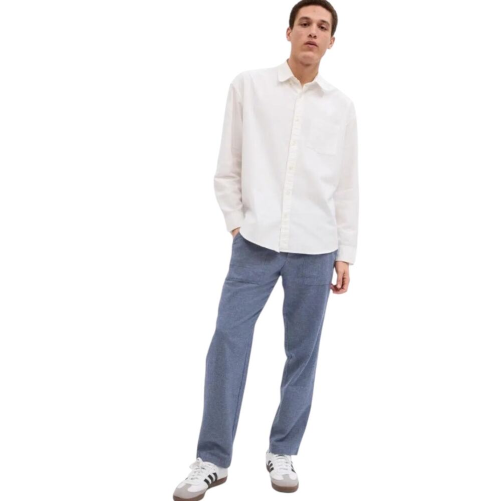 Men’s Gap Blue Linen Utility Pant -size 38w 36 l